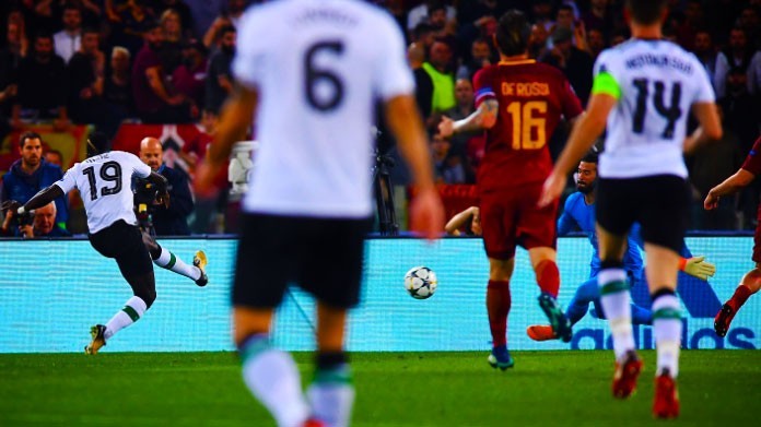 manè gol roma-liverpool