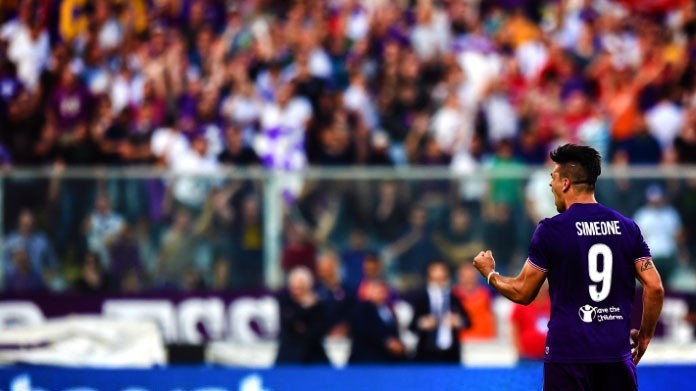 simeone esultanza fiorentina aprile 2018