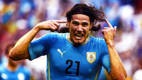 Cavani uruguay esultanza giugno