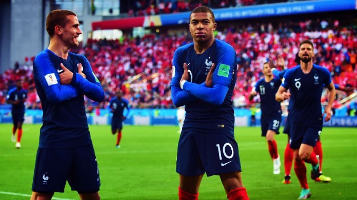 griezmann mbappé francia mondiali 2018