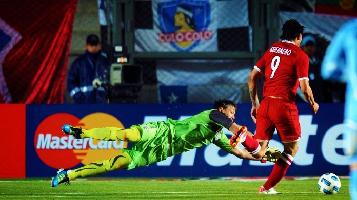 guerrero muslera uruguay-perù