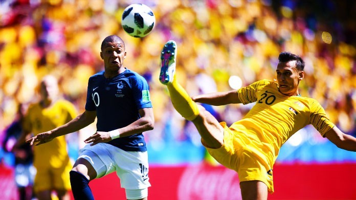 mbappe sainsbury francia australia mondiali giugno 2018