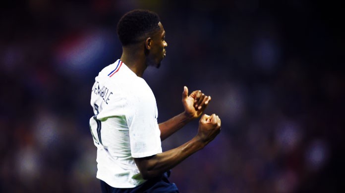 ousmane dembele esultanza francia giugno 2018