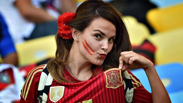 Le più belle tifose dei Mondiali in Russia - FOTO 84 tifosi mondiali spagna