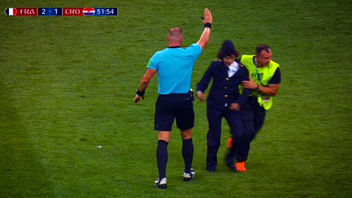 francia croazia invasione campo