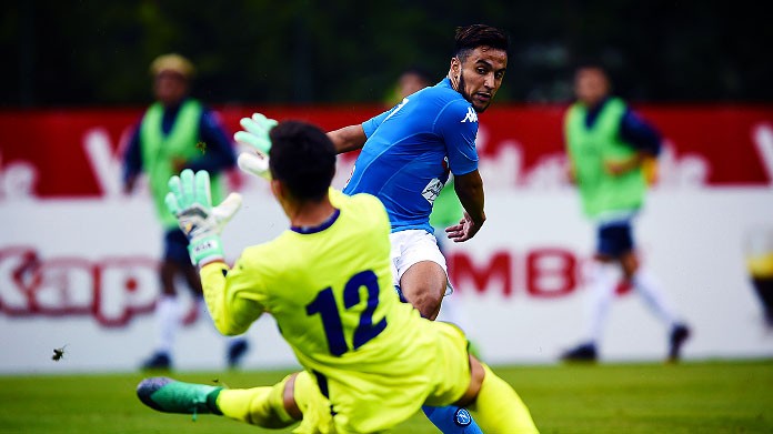ounas gol napoli gozzano luglio 2018