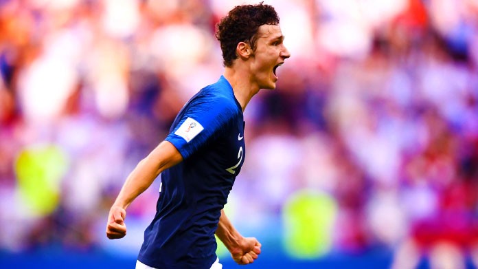 pavard esultanza bis francia mondiali giugno 2018