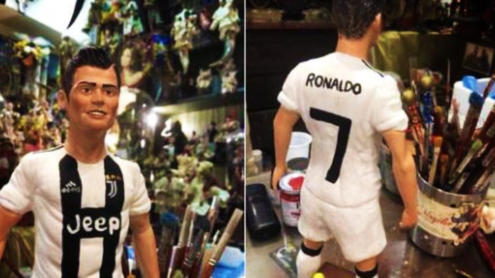 ronaldo juventus statuina presepe