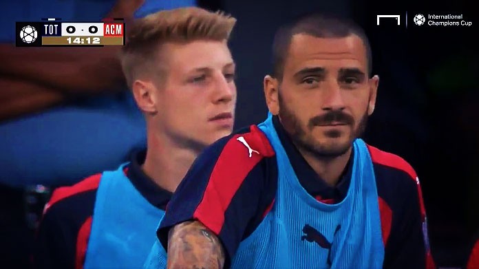 bonucci milan panchina