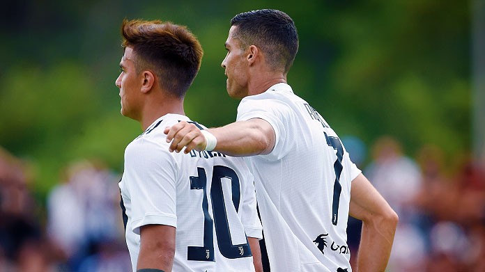 dybala cristiano ronaldo juventus agosto 2018