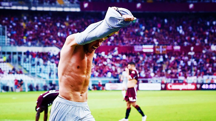 dzeko torino-roma