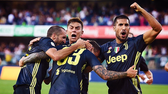 juventus esultanza bis agosto 2018