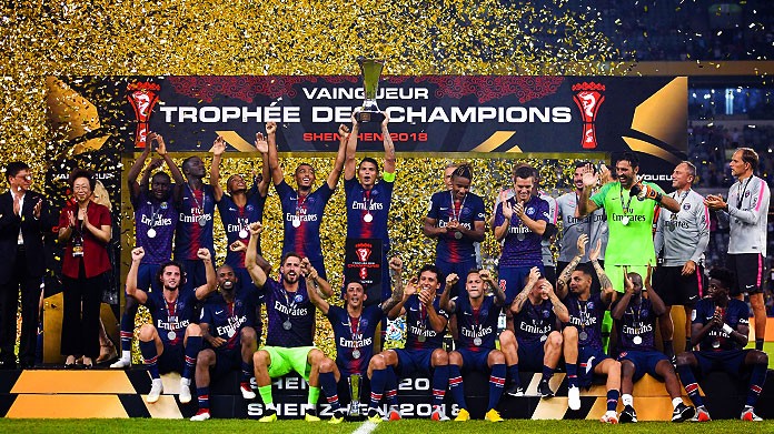 psg premiazione supercoppa francese agosto 2018