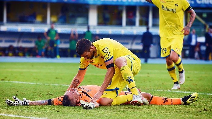 infortunio sorrentino chievo