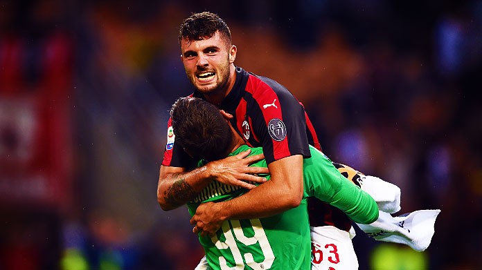 cutrone donnarumma esultanza settembre 2018