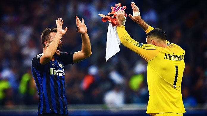 de vrij handanovic esultanza inter settembre 2018