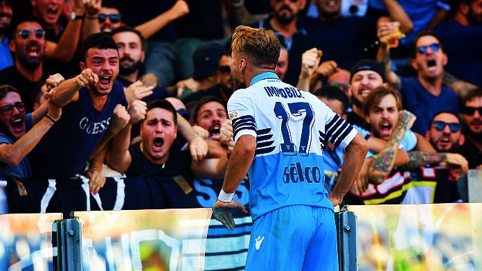 immobile esultanza bis lazio settembre 2018