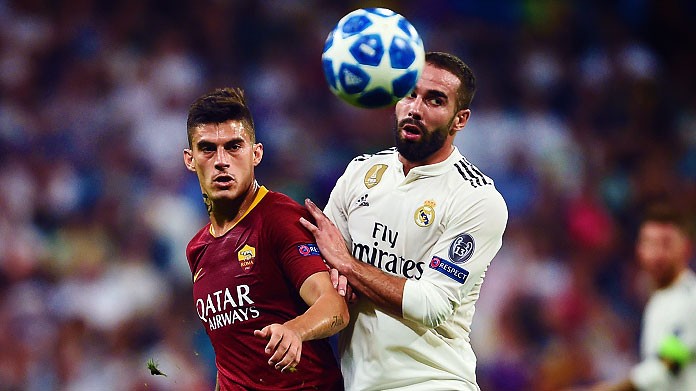 perotti carvajal real madrid roma settembre 2018