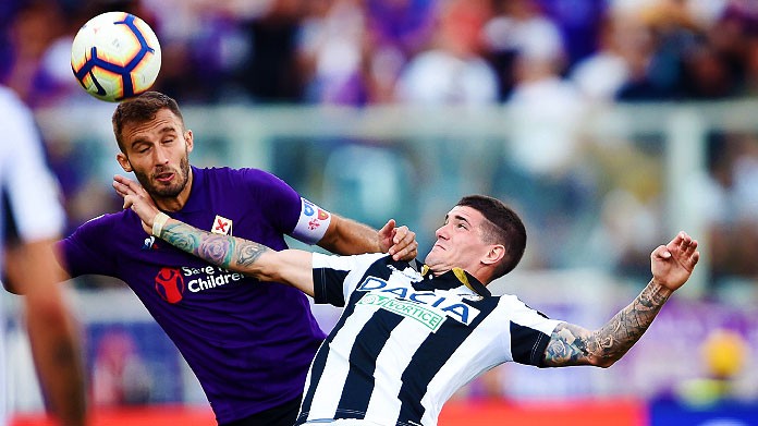 pezzella de paul fiorentina-udinese