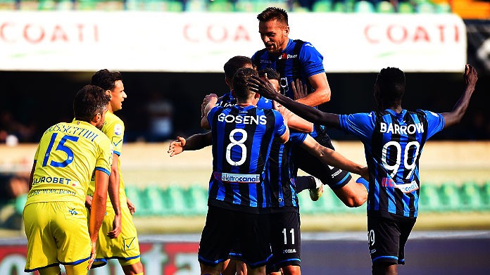 chievo atalanta esultanza ottobre 2018