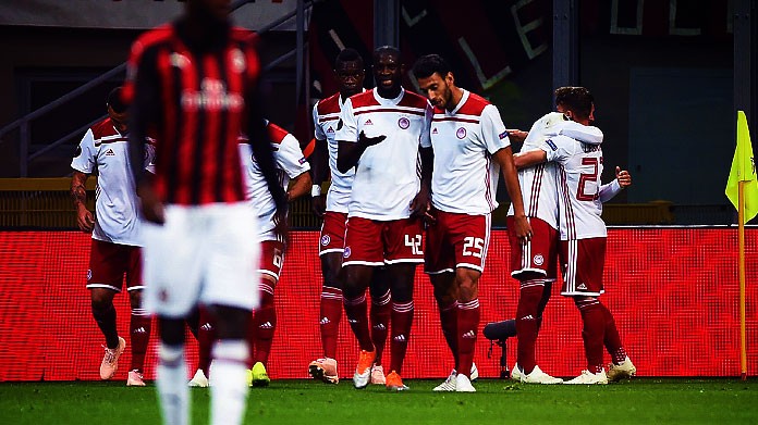 guerrero esultanza olympiacos ottobre 2018