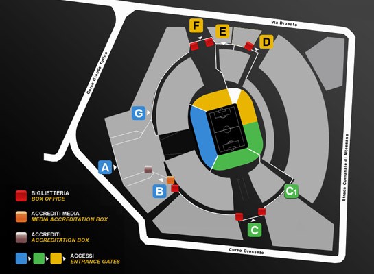 ingressi biglietterie stadio juventus