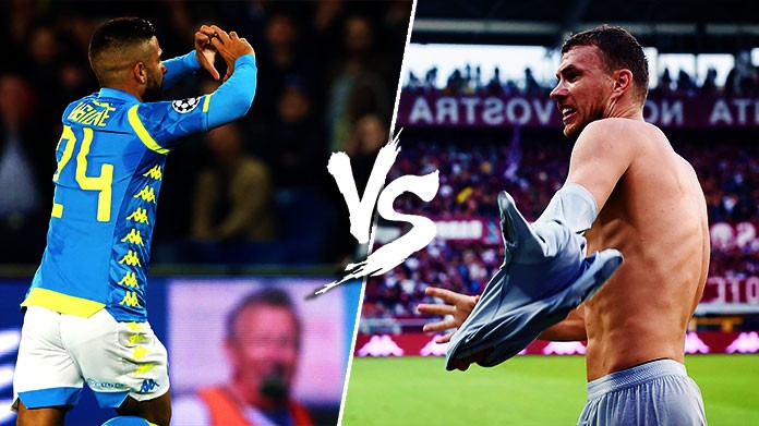 insigne dzeko napoli roma