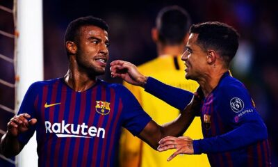 rafinha coutinho esultanza barcellona ottobre 2018