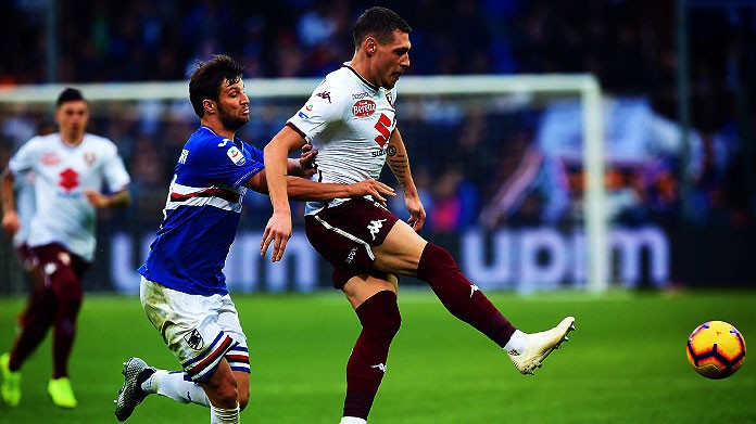 bereszinsky belotti sampdoria torino novembre 2018