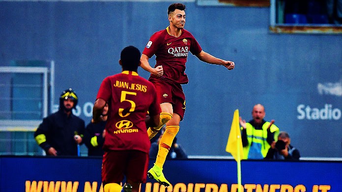 el shaarawy esultanza roma novembre 2018