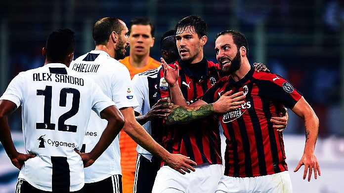 higuain espulsione milan-juventus