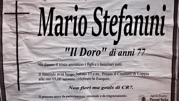 mario stefanini tifoso juventus morto il doro