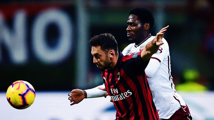 calhanoglu ola aina milan torino dicembre 2018