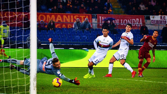 kluivert gol roma genoa dicembre 2018 1