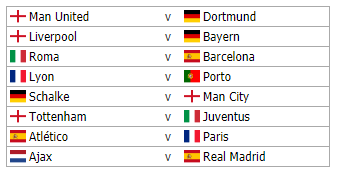 simulazione sorteggio ottavi champions league 2018 2019