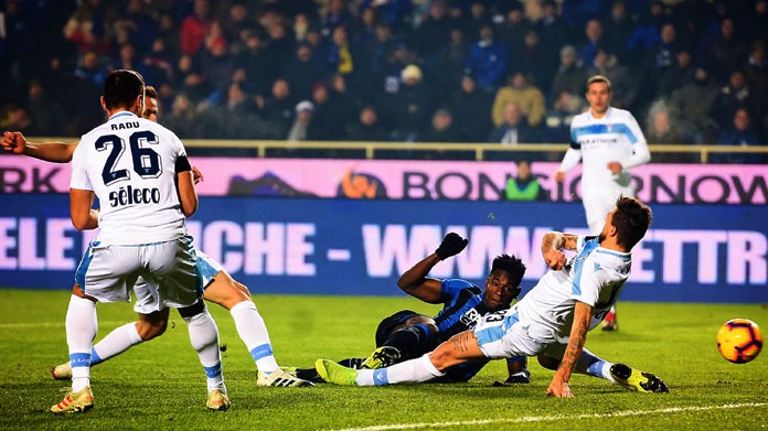 zapata gol atalanta lazio dicembre 2018