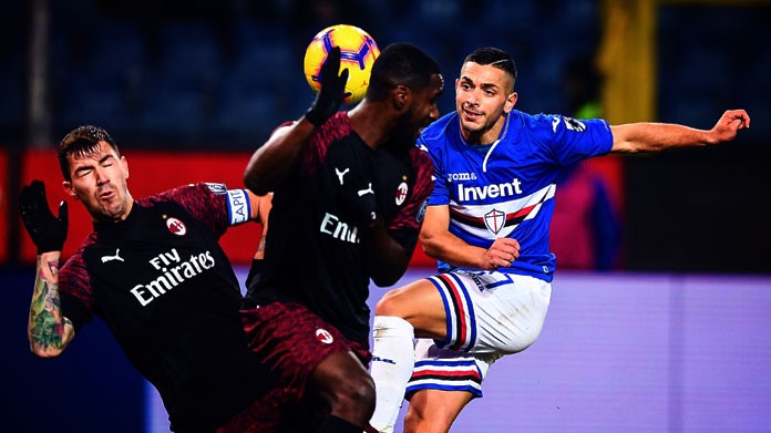caprari sampdoria milan gennaio 2019