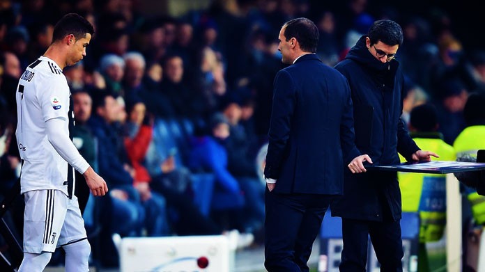 cristiano ronaldo allegri juventus dicembre 2018