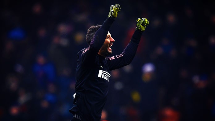 handanovic esultanza inter dicembre 2018