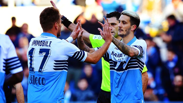 immobile luis alberto esultanza lazio gennaio 2019