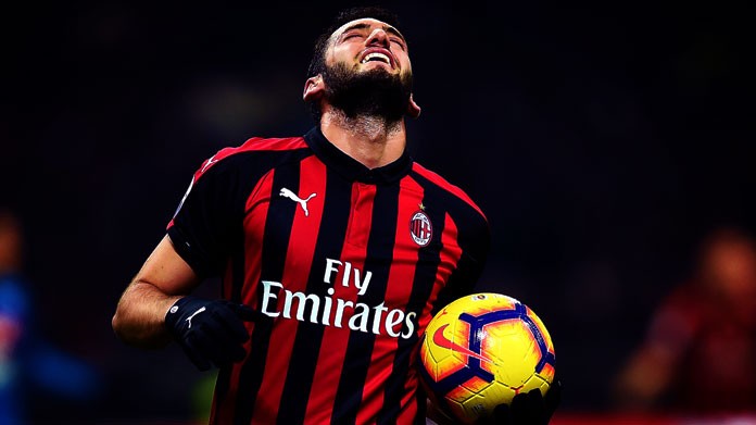 calhanoglu tris milan gennaio 2019