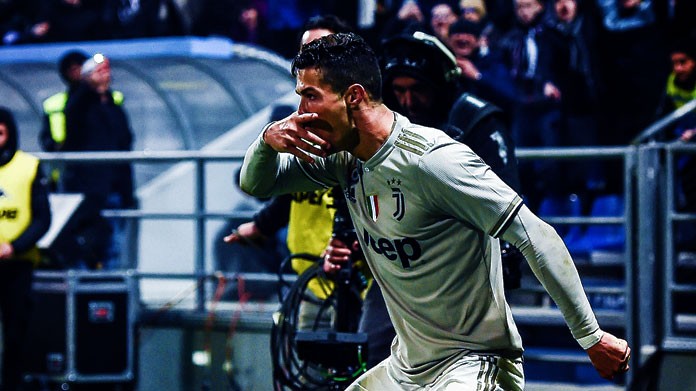 cristiano ronaldo esultanza juventus febbraio 2019 2