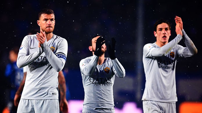 dzeko florenzi zaniolo roma gennaio 2019