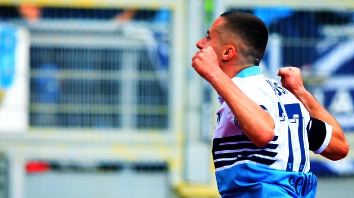 Marusic esultanza lazio marzo
