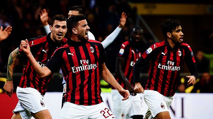 musacchio esultanza milan marzo 2019