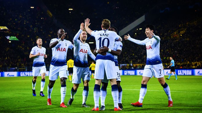 tottenham esultanza marzo 2019