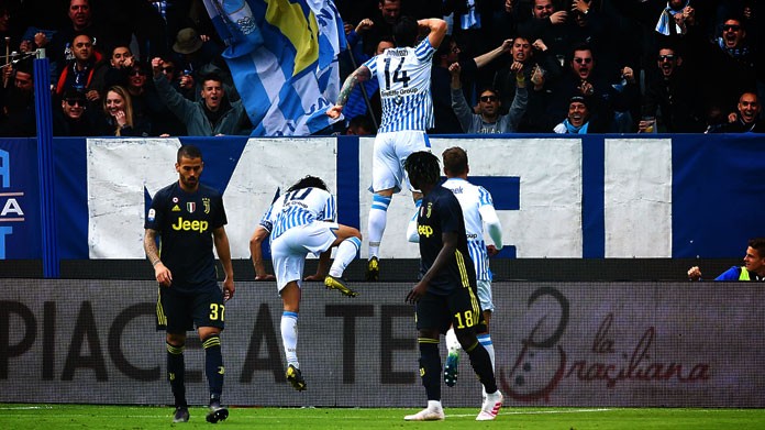 bonifazi esultanza spal juventus aprile 2019