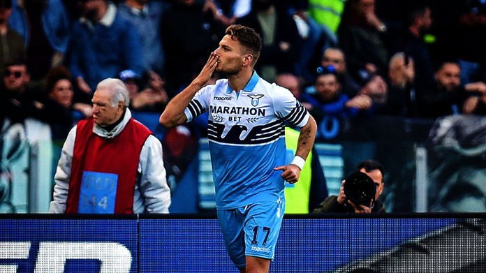 immobile esultanza lazio aprile 2019