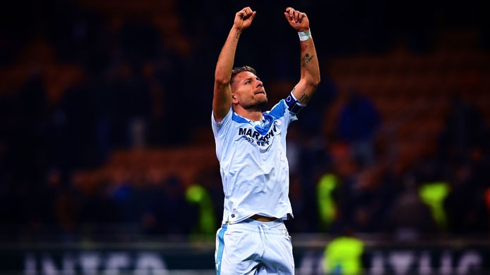 immobile esultanza lazio marzo 2019