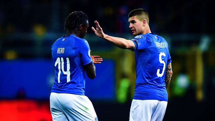 kean gianluca mancini italia marzo 2019